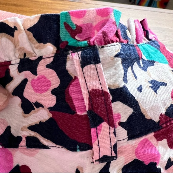 Crown & Ivy Abstract Floral Cotton Shorts Size 6 - Picture 9 of 12